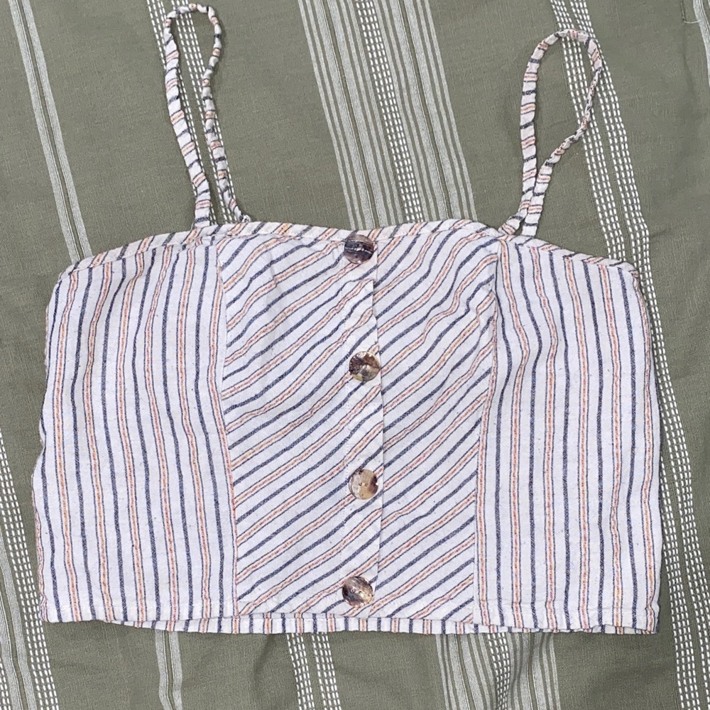 Daytrip Multicolor Striped Crop Top